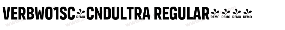 VerbW01SC-CndUltra Regular字体转换